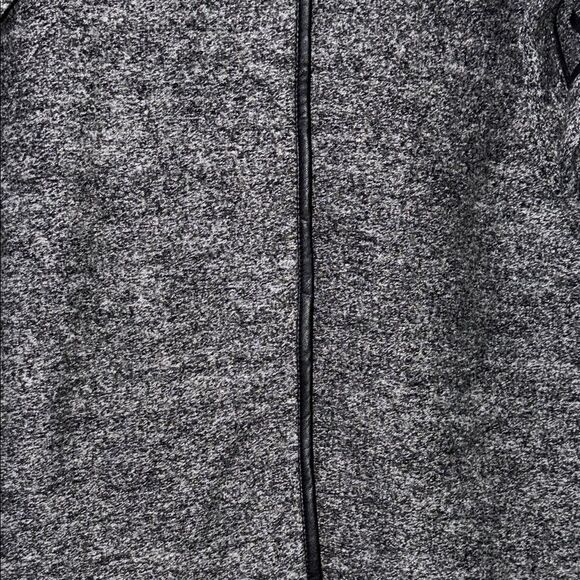 Ann Taylor Wool Blend Gray Short Sleeve Pea Coat Jacket Oversized Size M - Picture 8 of 13